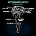 Bluetooth FM Transmitter (Upgraded Version),Wireless Radio Adapter Car Kit W 1.44 Inch Display Supports TF/SD Card and USB Car Charger for All Smartphones Audio Players