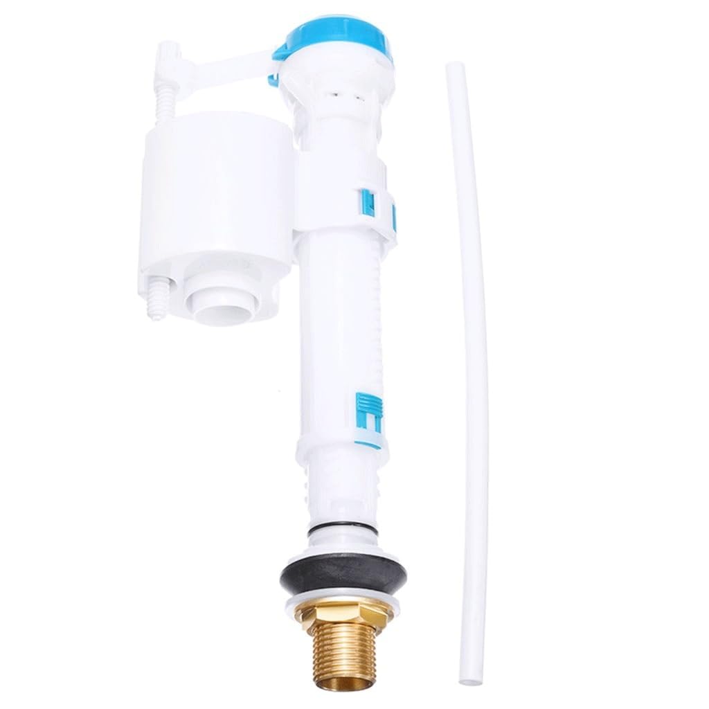Verstellbares Toilettenfüllventil G1/2 Messing, seitlicher Eingang, leises Wassertank-Schwimmerventil