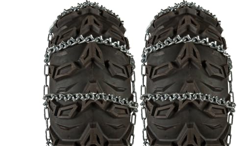 ATV Tire Chains for 25X8-12 Tires, Snow & Ice, 9 V Bar