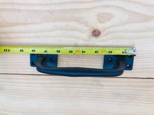 Vintage 6 Large Cast Iron Handles Door Hardware Pull Gate Shed Easy Grip Grasp Barn Shed