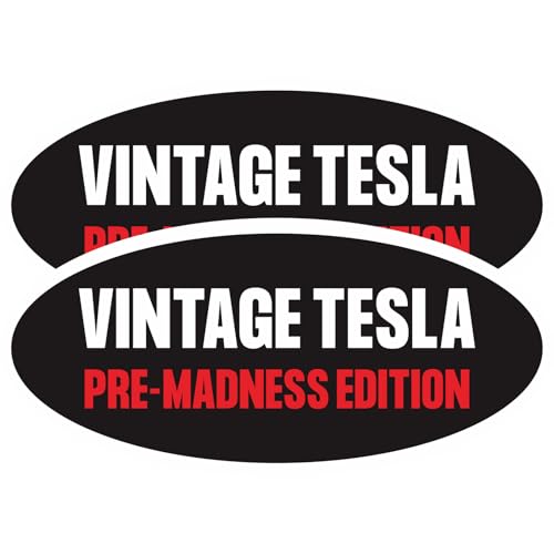 Colorato Vintage Tesla Pre-Madness Magnete 2er-Pack