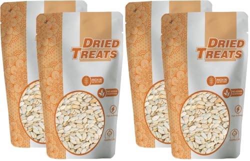 Image of Dried Treats Muskmelon Seeds (Kharbooj Beej) 500 Grams (250 Grams X 2) - Rich in Protein, Fiber, Omega Fats & Antioxidants | Perfect for Homemade Laddoos, Halwa & Sweets | Energy Snack for Moms, Kids & Office Employees