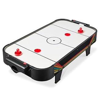 Best Choice Products 40in Portable Tabletop Air Hockey Arcade Table for Game Room w/ 100V Motor, Electric Fan, 2 Strikers, 2 Pucks - Arcade