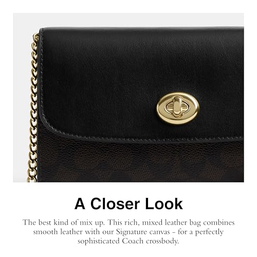 Coach Chain Crossbody, Walnut/Black4