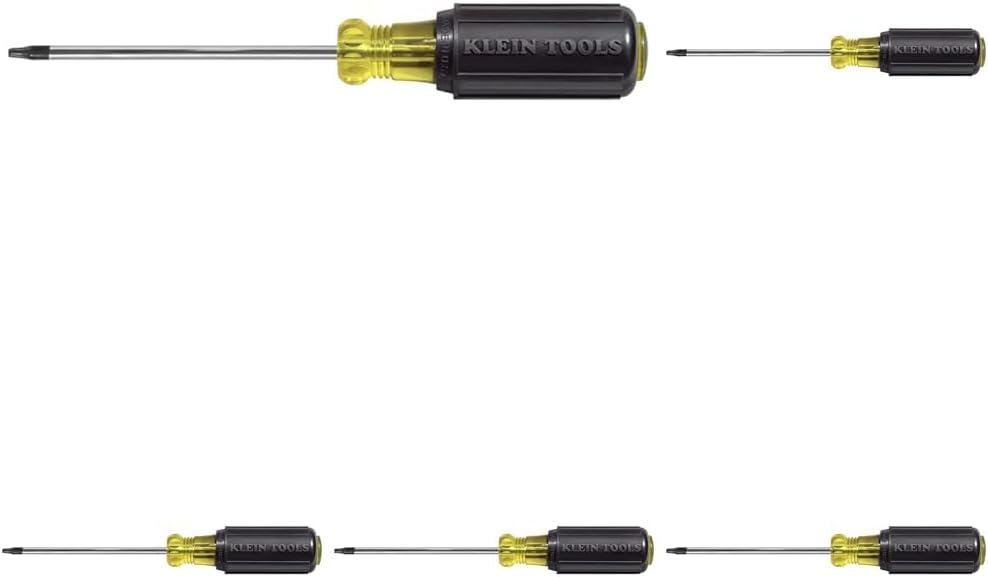 Klein Tools 19542 T15 TORX Screwdriver, Round Shank, Cushion-Grip, Made in USA (Pack of 5)