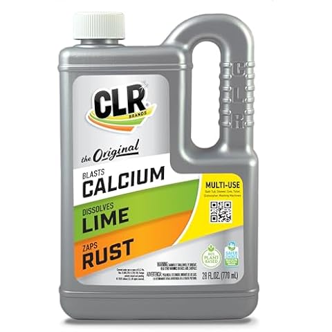 CLR Calcium, Lime & Rust Remover, Blasts Calcium, Dissolves Lime, Zaps Rust Stains, 28 Ounce Bottle (Packaging May Vary) Cover