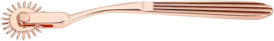Wartenberg Wheel, Stainless Steel Spiked Roller for Sensory Play (Rose Gold Color)