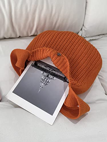Image of ENBEI Women's Crochet Tote Bag Knit Shoulder bag,Aesthetic Bag,Cute Eco-Friendly Tote for Travel,Daily Use,Gift Box Packaging