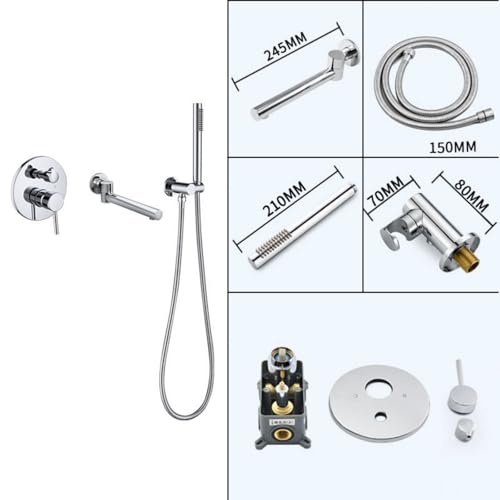 Mitigeur de bain-douche pour remplacer un vieux robinet avec flexibles