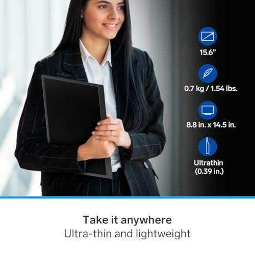 Image of STEREN 16 inch Portable HDR Monitor for Laptops - Full HD Display with USB-C, HDMI, and Ultra-Slim Design