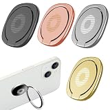 4 Piezas Anillo Soporte para Movil 3 mm Ultrafino, Anillo para Teléfono Móvil, El Soporte del teléfono móvil Giratorio de 360 Grados es Adecuado para Smartphone Tablet