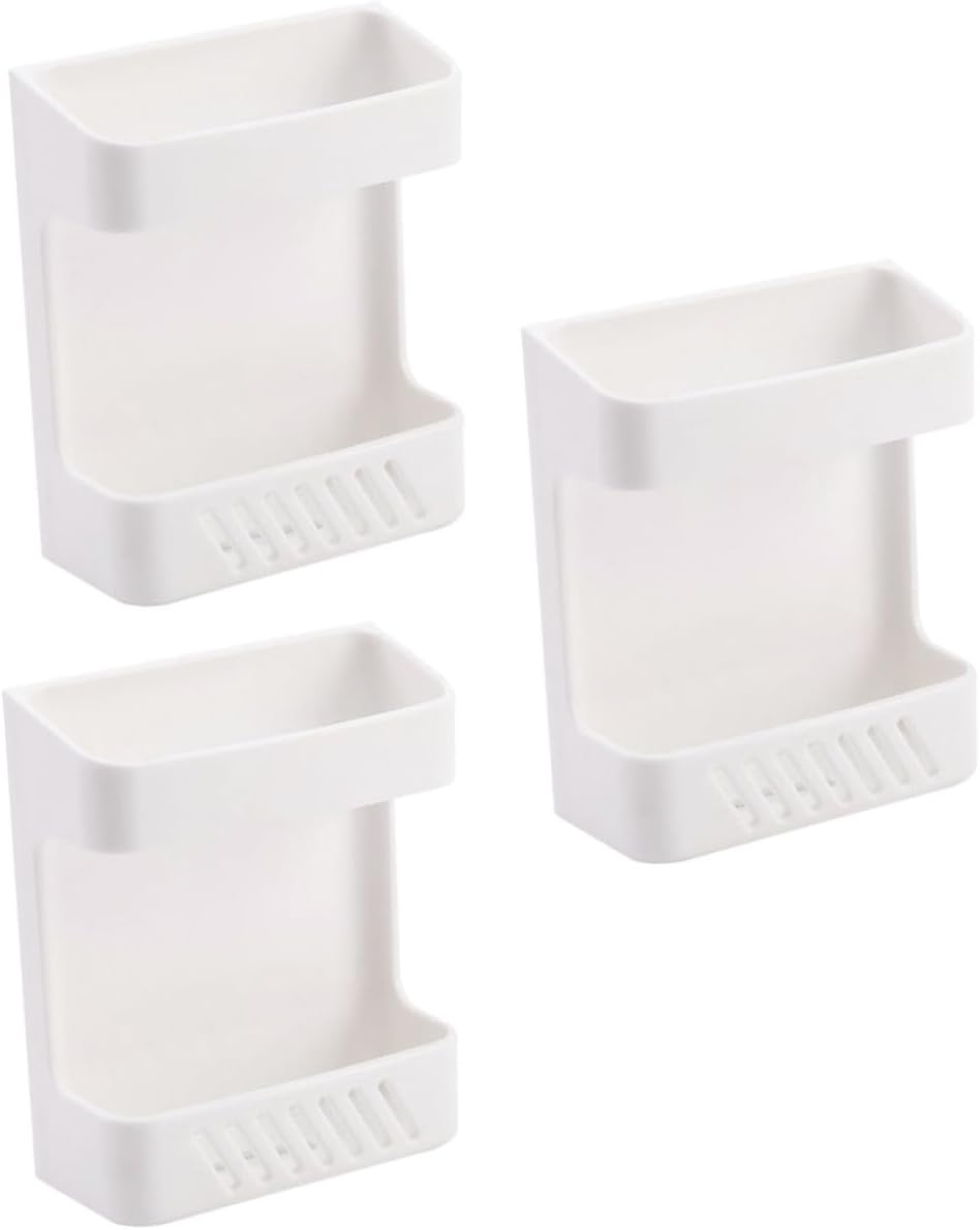 Ciieeo 3pcs Wall-Mounted Remote Control Storage Box No-Drill Organizer Multi-Functional Home Tool Rack Practical Wall Shelf for Living Room Easy Access Storage Solution