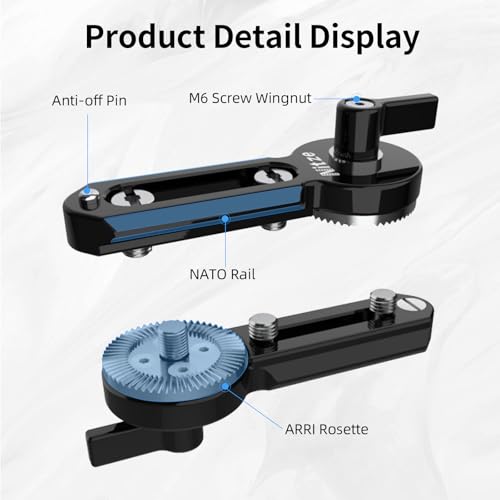Image of Nitze NATO Rail with ARRI Rosette (3 inch /76 mm) - N49-NR3