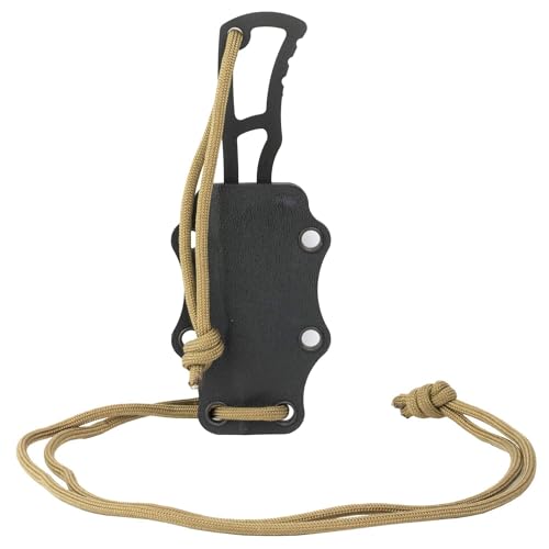 Southern Grind Vermin Neck Knife w/Tanto Black Blade & Black Kydex Sheath