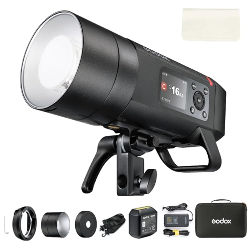 Image of Godox AD400 Pro II Outdoor Flash, 400Ws Monolight with 2.4GHz Wireless X System, Bi-Color 30W Modeling Lamp, TTL GN72 HSS 1 /8000s,0.01s~1s Recycle Time,1 /1 to 1 /512 10 Power Steps (AD400Pro Update)