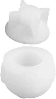 Candle Holder Mold Christmas with Lid Silicone, Christmas Ball Candle Vessels Resin Mold for Concrete Cement DIY Craft