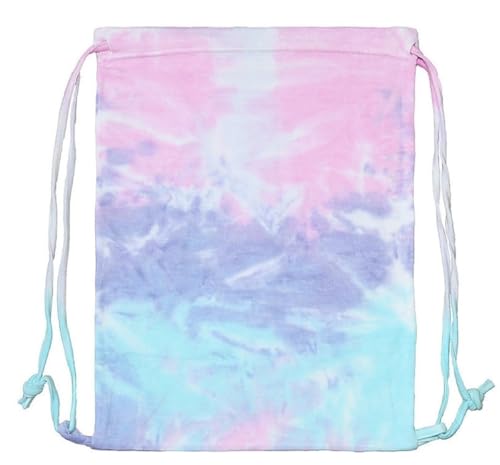 Sac de sport Tie Dye Colortone 43cm petit sac à dos à cordons multicolore gym