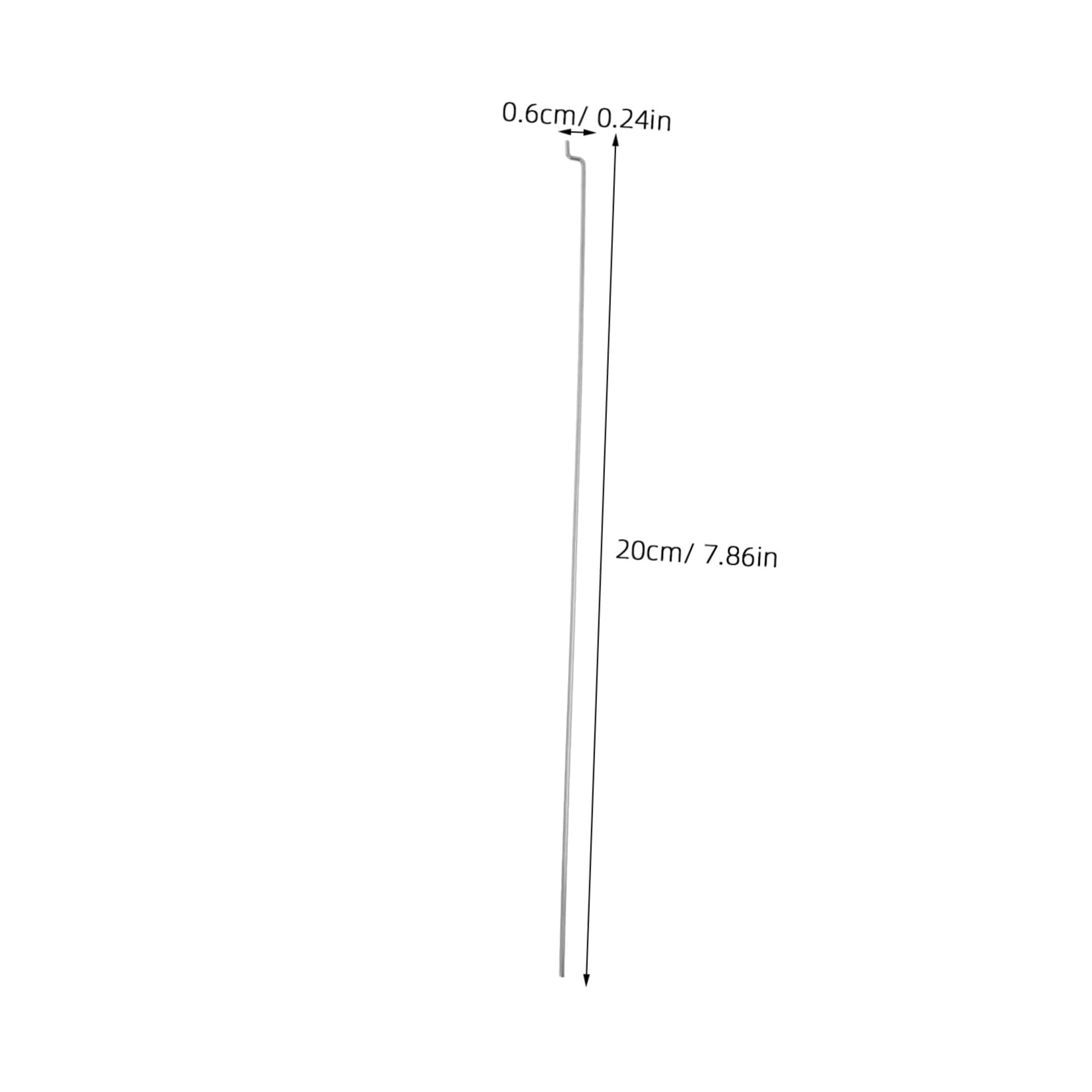 Hohopeti DIY Model Airplane Parts 20 Sets Metal Push Rod Connector Linkage Stopper for Rudder Machine
