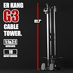 ER KANG Wall Mount Cable Station, Cable Crossover Machine with 18 Positions Dual Pulley System for Home Gym Fitness Equipment - Image 4