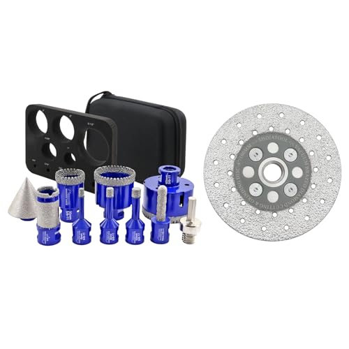 Kit de brocas diamantadas para perforar azulejos y mármol miniatura 1