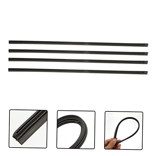 Mikinona 4Pcs Tira De Limpador De Carro Lâminas De Limpador Os Ossos Tiras De Borracha Universais Ti