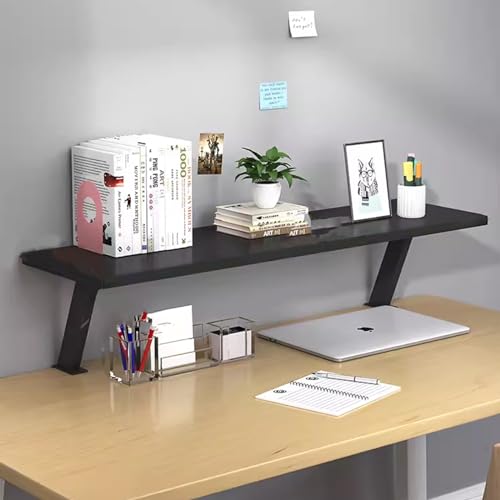 Étagère de bureau réglable à pince 80 cm meuble rangement flottant