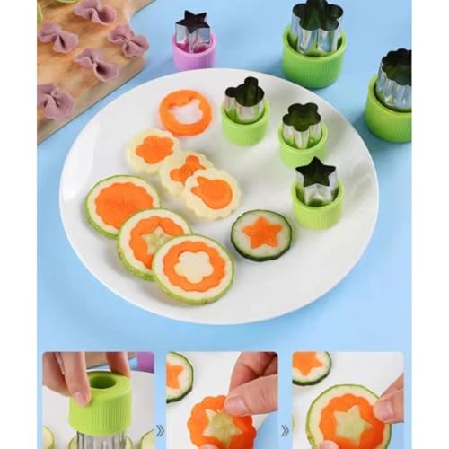 Molde Cortador Frutas Massas Biscoitos 9 Peças Divertido