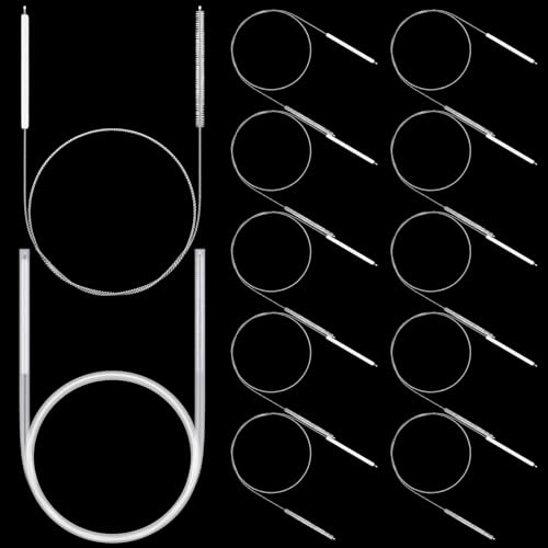 Image of Havawish 10 Pcs Enema Tubing Cleaning Brush 5 ft Enema Tubing Cleaning Brush Enema Kit Enema Supplies Long Pipe Cleaner Flexible Tube Cleaning Brushes for Enema Tracheostomy Care