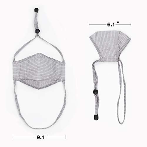 Tie Cotton Reusable Face Mask Women Men male female Fashion Lanyard Washable Breathable Designer Cloth Fabric Madks Cubre Bocas mascarillas adjustable Adult Earloop Mouth Nose Cover point black blue - Thumbnail 4
