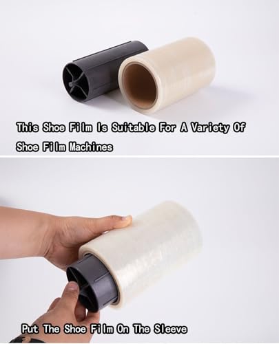 Genérico Rollos de Recambio Desechables para cubrezapatos para dispensador automático, película de protección para Salas Blancas (C)