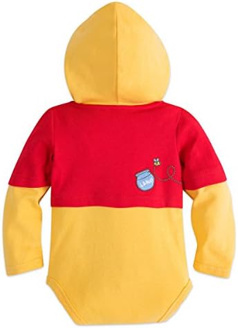Disney Store Winnie The Pooh Costume Baby Bodysuit (9-12) Gold Red