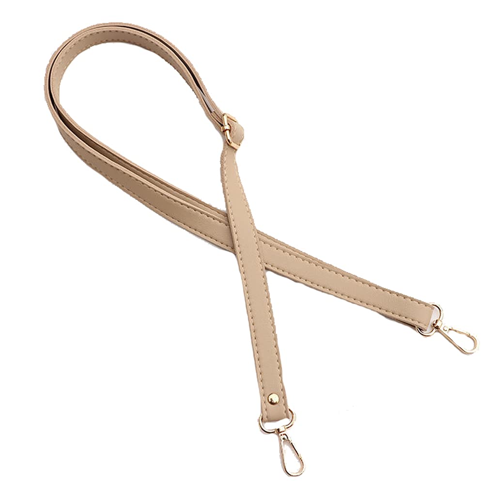 Buwei Handbag strap, Long Faux Leather Shoulder Bag Strap DIY Purse Handle Crossbody Handbag Belt, Beige