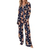 Confort et Chaleur Supérieure pour l'Hiver: Profitez d'un pyjama femme hiver spécialement conçu pour les saisons froides. Ce pyjama chaud femme est confectionné dans un tissu doux et épais, offrant une isolation thermique optimale pour des nuits paisibles. Idéal comme tenue d'intérieur femme durant tout l'hiver.