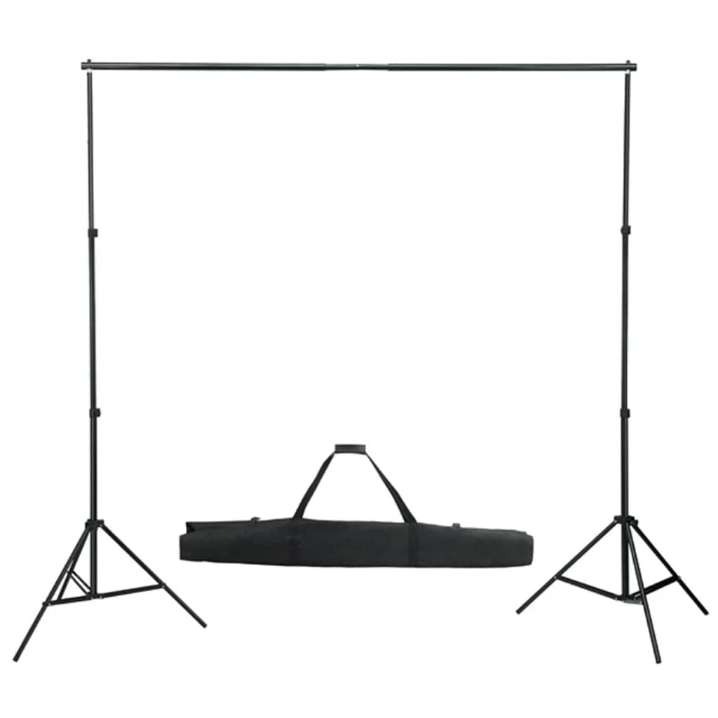 Sfondo fotografico portatile telescopico in alluminio con treppiede regolabile e barra trasversale per foto, video, streaming e riprese in studio