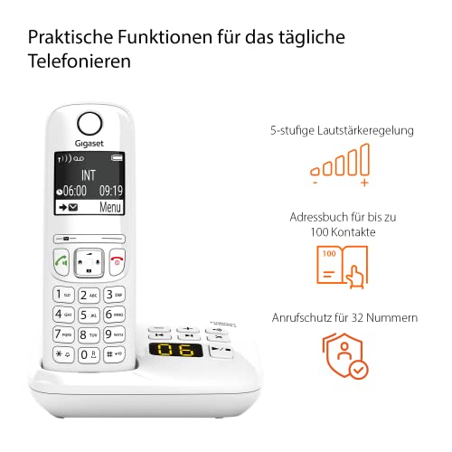 Schnurloses Telefon Gigaset AS690A mit Anrufbeantworter
