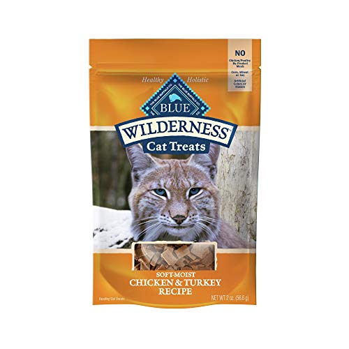 Blue Buffalo Wilderness Grain Free Soft-Moist Cat Treats, Chicken & Turkey 2-oz bag