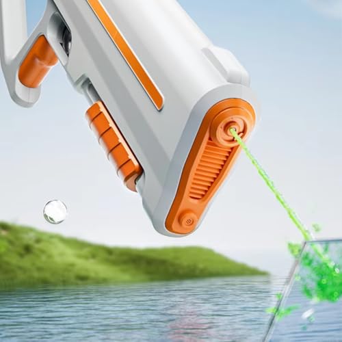 Image of Storio Rechargeable Electric Automatic Big Powerful Holi Pichkari Water Gun Toy for Kids with Luminous Light | 800ML Inbuilt Storage | Upto 30Ft Range |High Pressure Mechanism