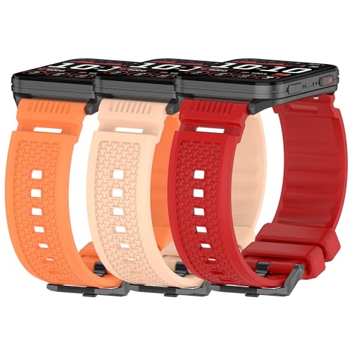 Gheper 3�p�b�N �E�H�b�`�o���h compatible with Garmin Venu X1 �X�}�[�g�E�H�b�` ���X�g�o���h �\�t�g�V���R�� �N�C�b�N�����[�X �X�|�[�c�X�g���b�v �����p ���f�B�[�X �����Y