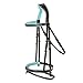 ExionPro Exion Anatomical English Horse Bridle with Blue Crystal Bling Browband- Baby Blue Padded Jumping Bridle with Flash Noseband & Rubber Reins- Comfort Crown - Black or Havana Brown - Full