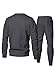 JMIERR Herren Jogginganzug Set 2-Teiliger Sweatshirt Trainingsanzug Casual Sportanzug Herren Sweatshirts und Jogginghose Tracksuit sets mit Strukturmuster,Dunkelgrau XL