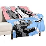 よふかしのうた 毛布 ミニブランケット 高精細プリント柄 フランネル オールシーズン 抗菌 抗ダニ 洗える 軽やか・静電気対策 やわらかタッチ 子供用/大人用対応 125cm×150cm 724RP1037-55