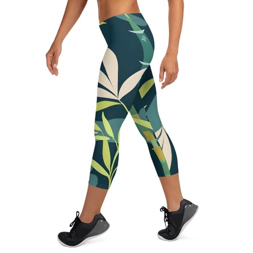 Legging capri imprimé galbant anti-transpiration - 3