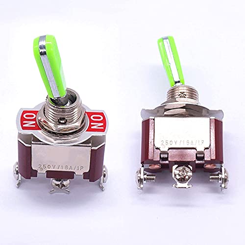 Interrupteur DPDT 6 bornes universel en acier inoxydable 20A lot de 2