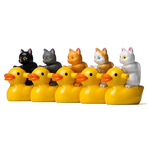 jardim fadas Mini Patos,Ornamento charme patos resina Mini ornamento figuras pato em miniatura em va