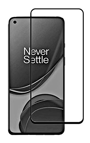 Image of Tempered Glass Screen Protector Compatible For ONEPLUS 9 Full Screen Coverage (Except Edge to Edge) and Free Complete Easy Installation kit