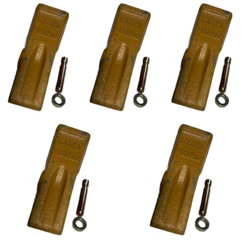 5PK fits for CAT Backhoe Loader Bucket Dirt Dig Teeth Pins Retainers 1U3202 J200