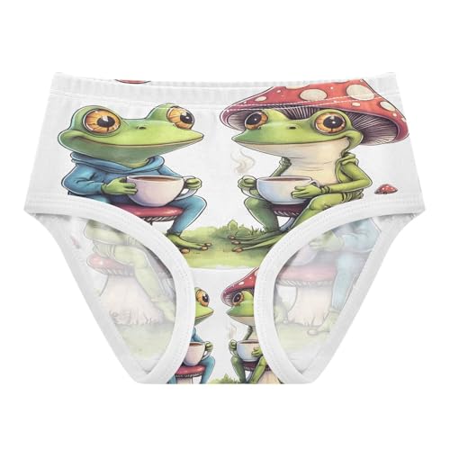 Cute Mushroom Frog Toddler Girls's Underwear 2T 202b9012