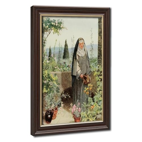 Toile Sainte Claire d'Assise par Brickdale - Tableau mural 50,8x76,2 cm