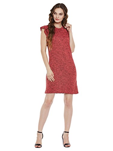 Image of Miss Chase Women's Pink Ruffled Shift Dress