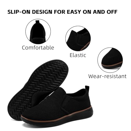 Mens Loafers Slip on Boat Shoes Non Slip Walking Sports Fashion Driving Casual Office Shoes Gym Lightweight Comfortable Sneakers2